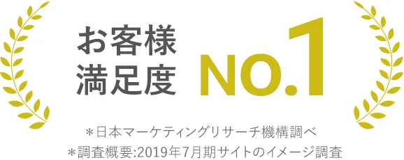 お客様満足度 No.1